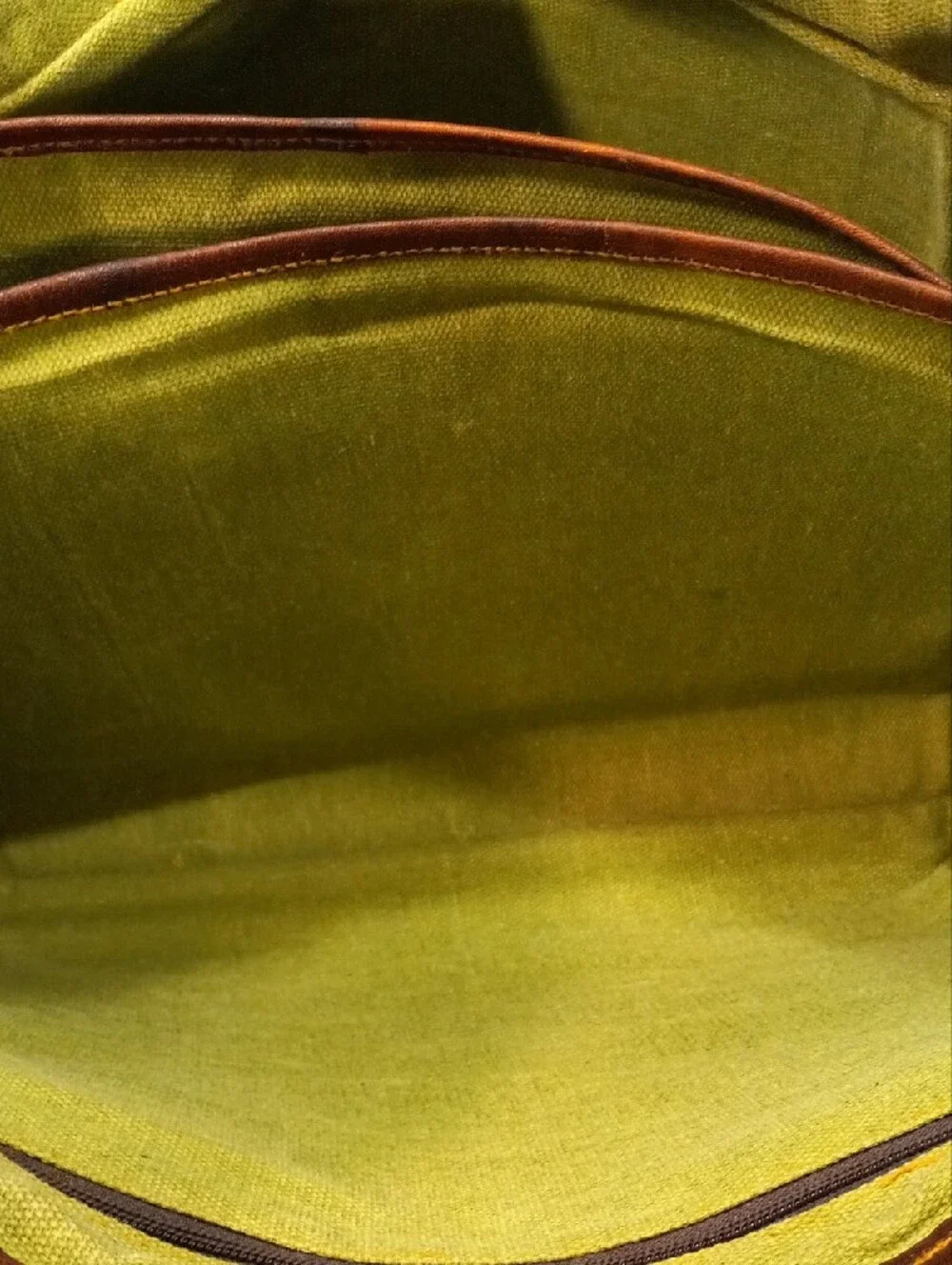 Vintage Brown Leather Messenger Bag